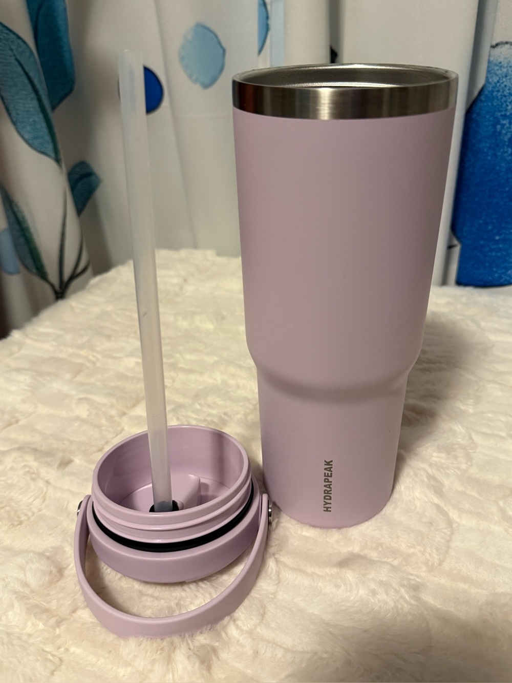 Hydrapeak 30 oz Lavender Stainless Steel Insulated Tumbler Straw Handle